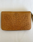 Feather Tan Leather Wallet