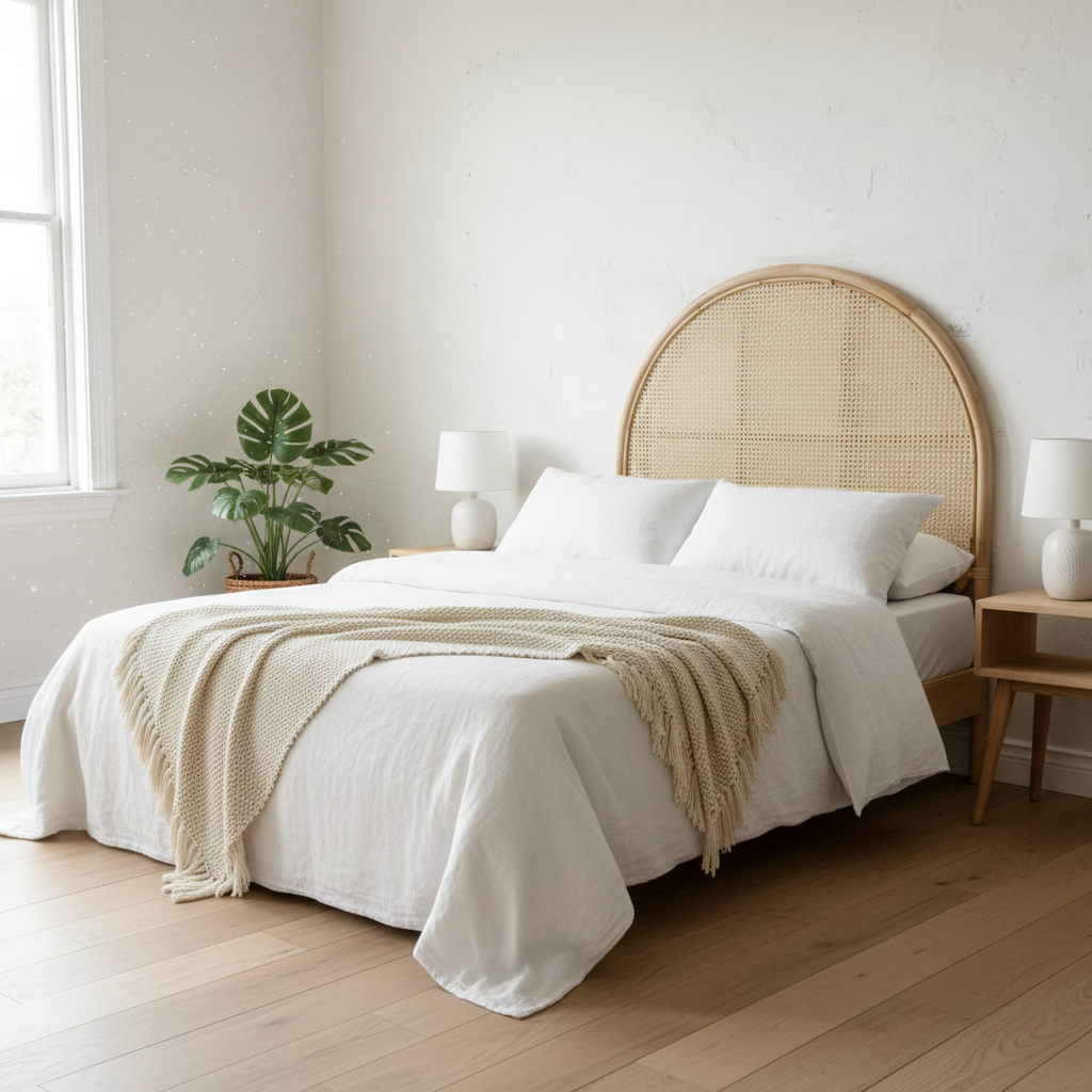 Flores Arch Rattan Bedhead | Assorted Sizes