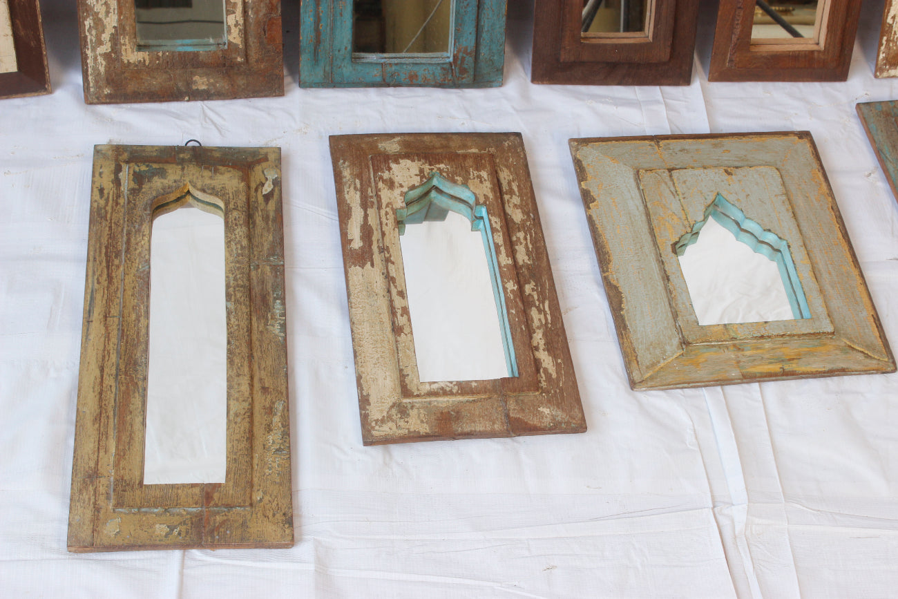 Indian Timber Arch Mirror - Assorted Designs
