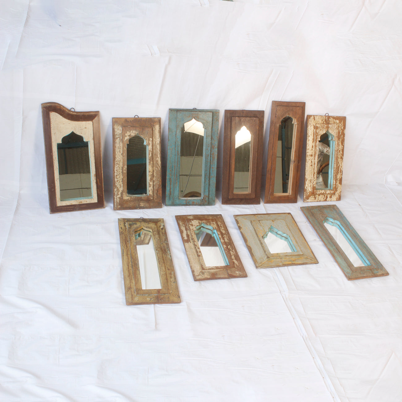 Indian Timber Arch Mirror - Assorted Designs