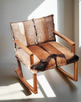 Goat Hide Rocking Chair