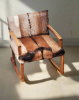 Goat Hide Rocking Chair