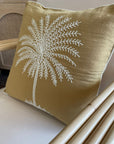 Golden Paradise Palm Cushion 50x50cm