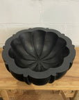 Grand Black Petal Timber Bowl