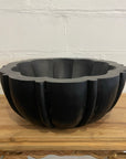 Grand Black Petal Timber Bowl