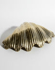 Grand Linear Brass Clam Shell 45cm