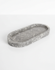 Grey Marble Stone Oval Dish