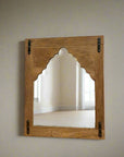 Halo Arch Teak Mirror 80x100cm