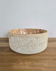Hammered Round Blush Marble Stone Basin 04 | Pre Order - Arriving End Nov