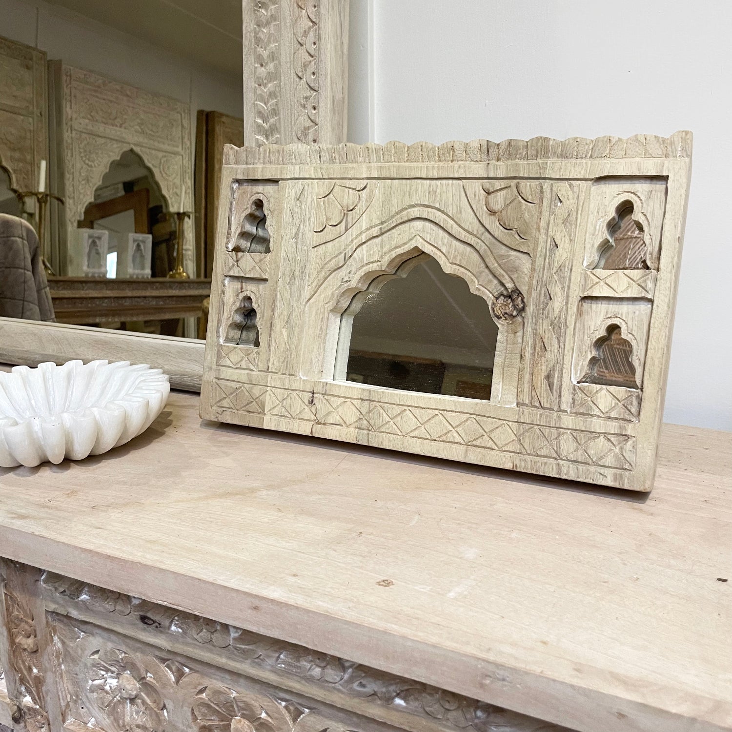 Heykal Indian Arch Timber Mirror