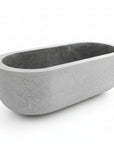 Oval Hammered Natural Stone Bath 01