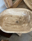 Oval Polished Onyx Stone Basin 