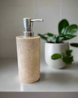 Beige Marble Stone Soap Dispenser