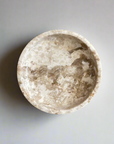 Beige Marble Stone Round Dish 12cm Dia