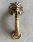 Brass Palm Door Handle 27cm