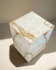 White Onyx Side Table