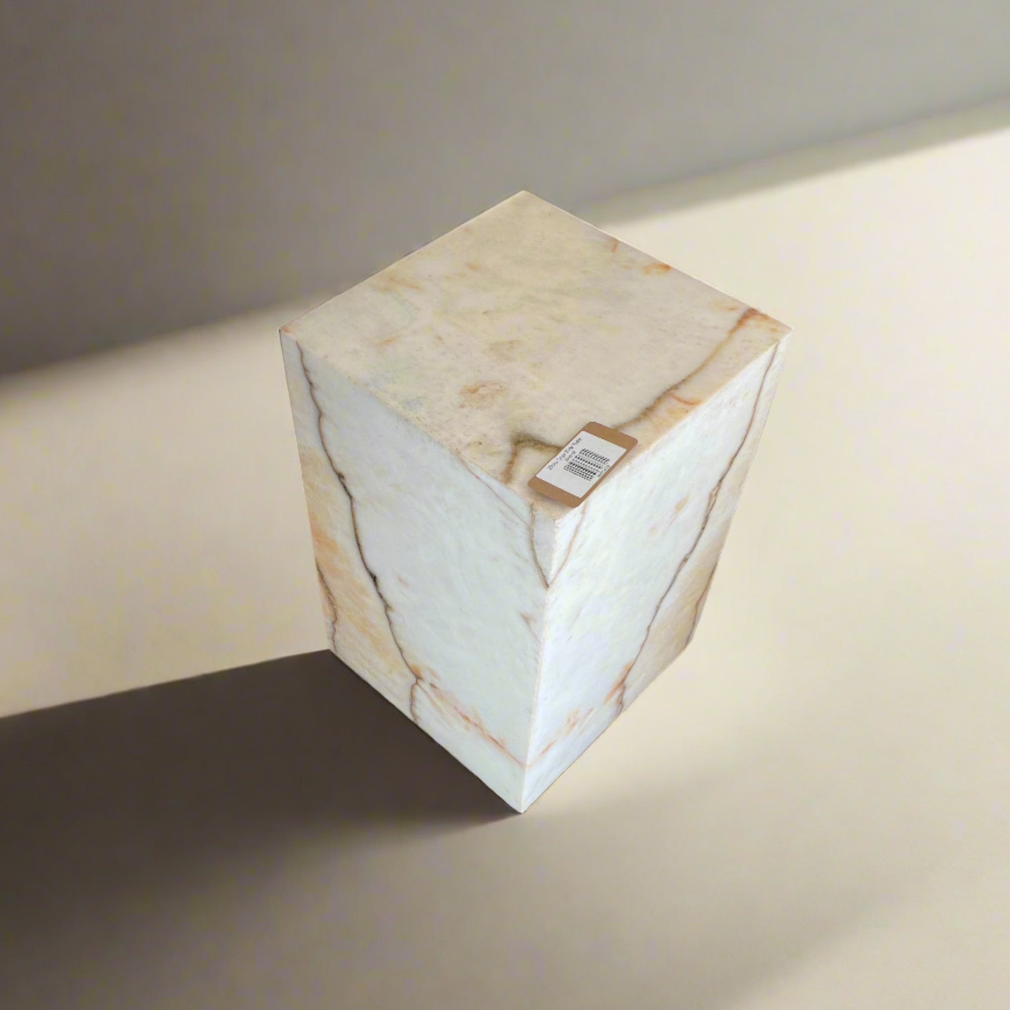 White Onyx Side Table