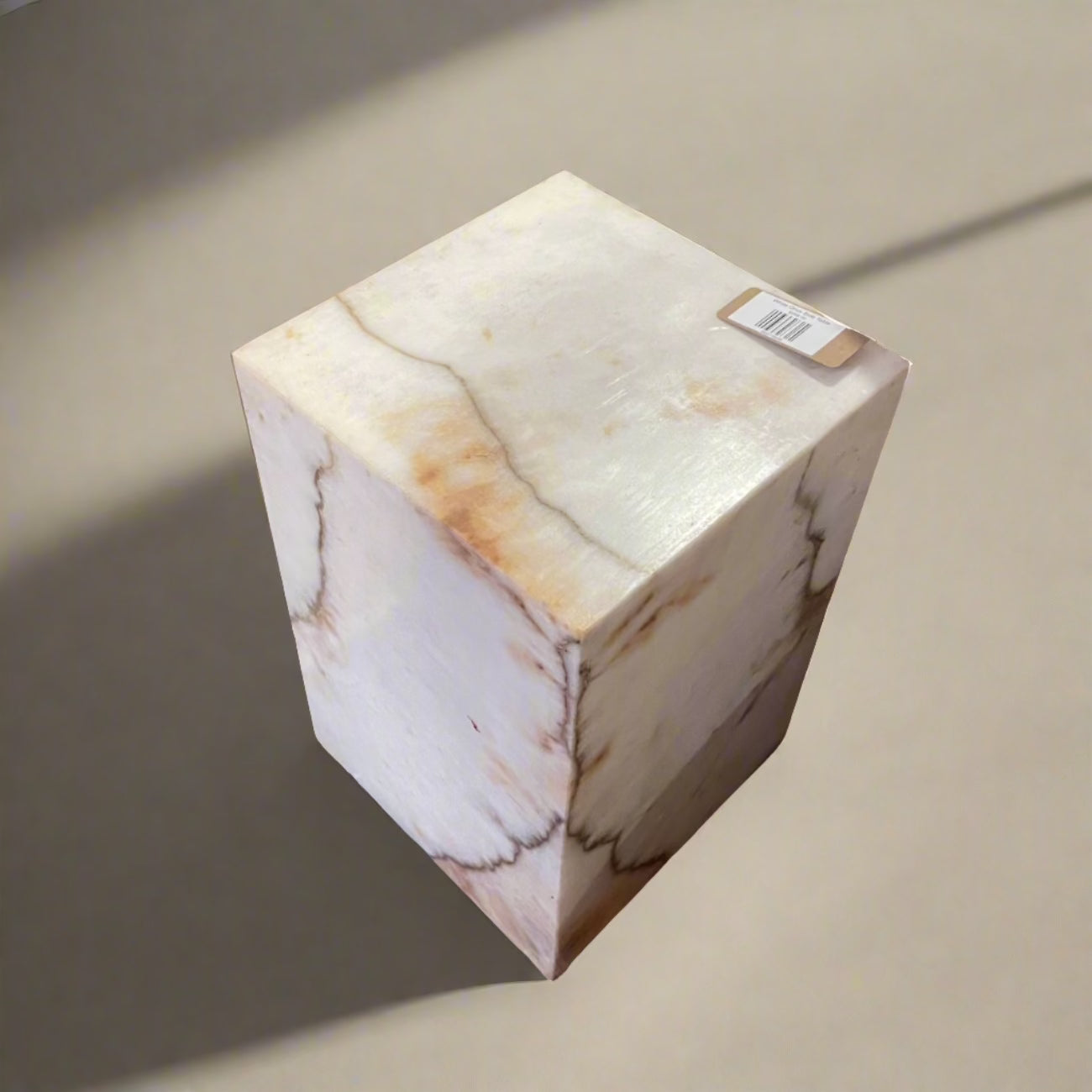 White Onyx Side Table