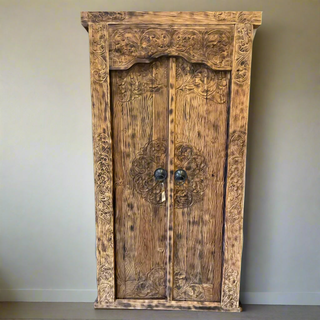 Indah Balinese Timber Door - 100x204cm