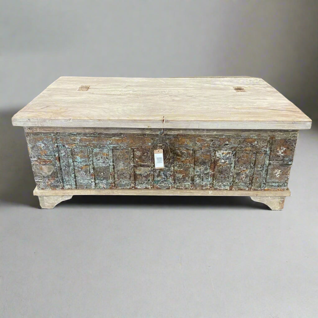 Indian Timber + Metal Dowry Chest | Assorted Sizes + Designs