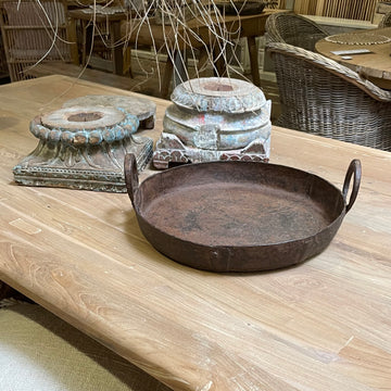 Indian Iron Flat Kadai Tray - Assorted Sizes