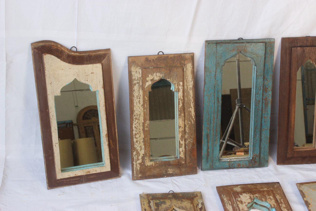 Indian Timber Arch Mirror - Assorted Designs