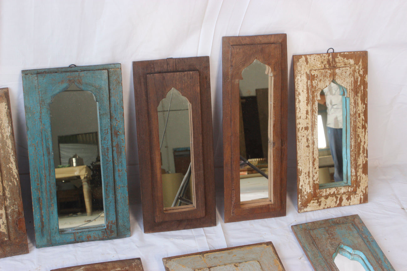 Indian Timber Arch Mirror - Assorted Designs