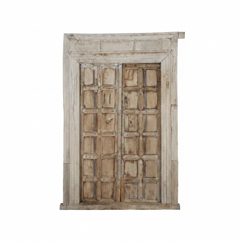 Indian Rajasthani Antique Framed Door 02 - 158 x 250cm | Pre Order