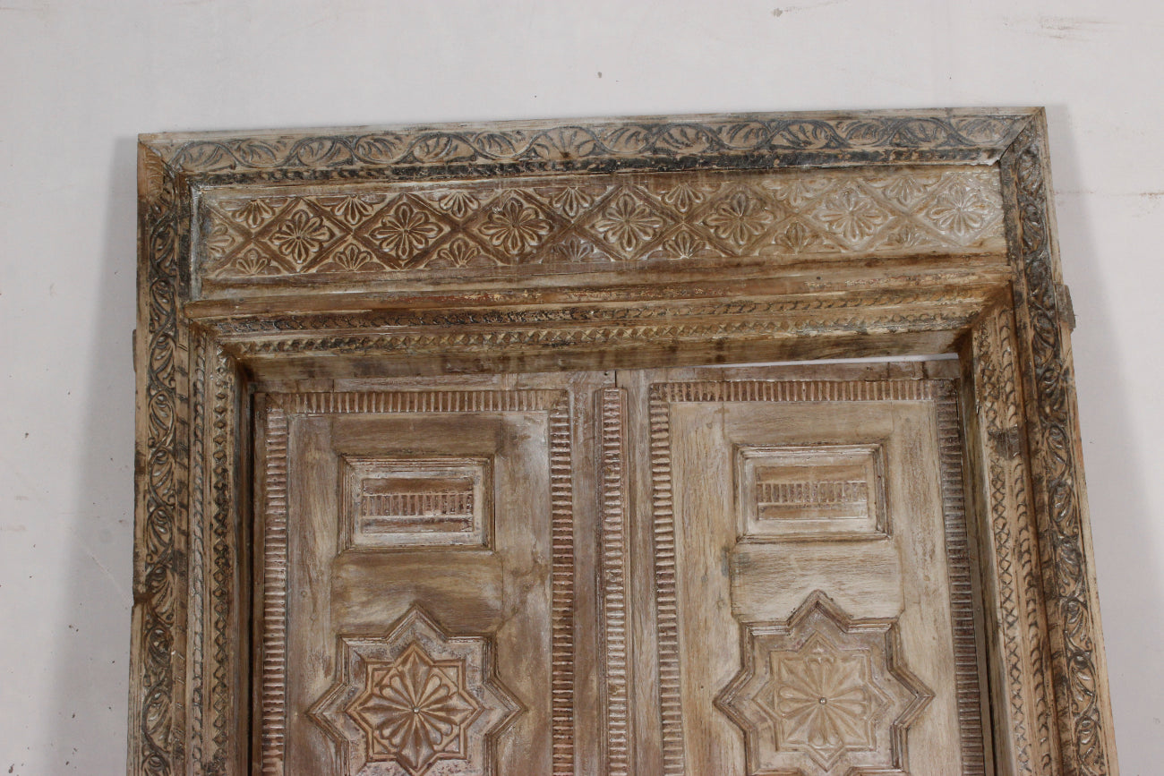 Indian Rajasthani Antique Framed Door 03 - 138 x 235cm | Pre Order
