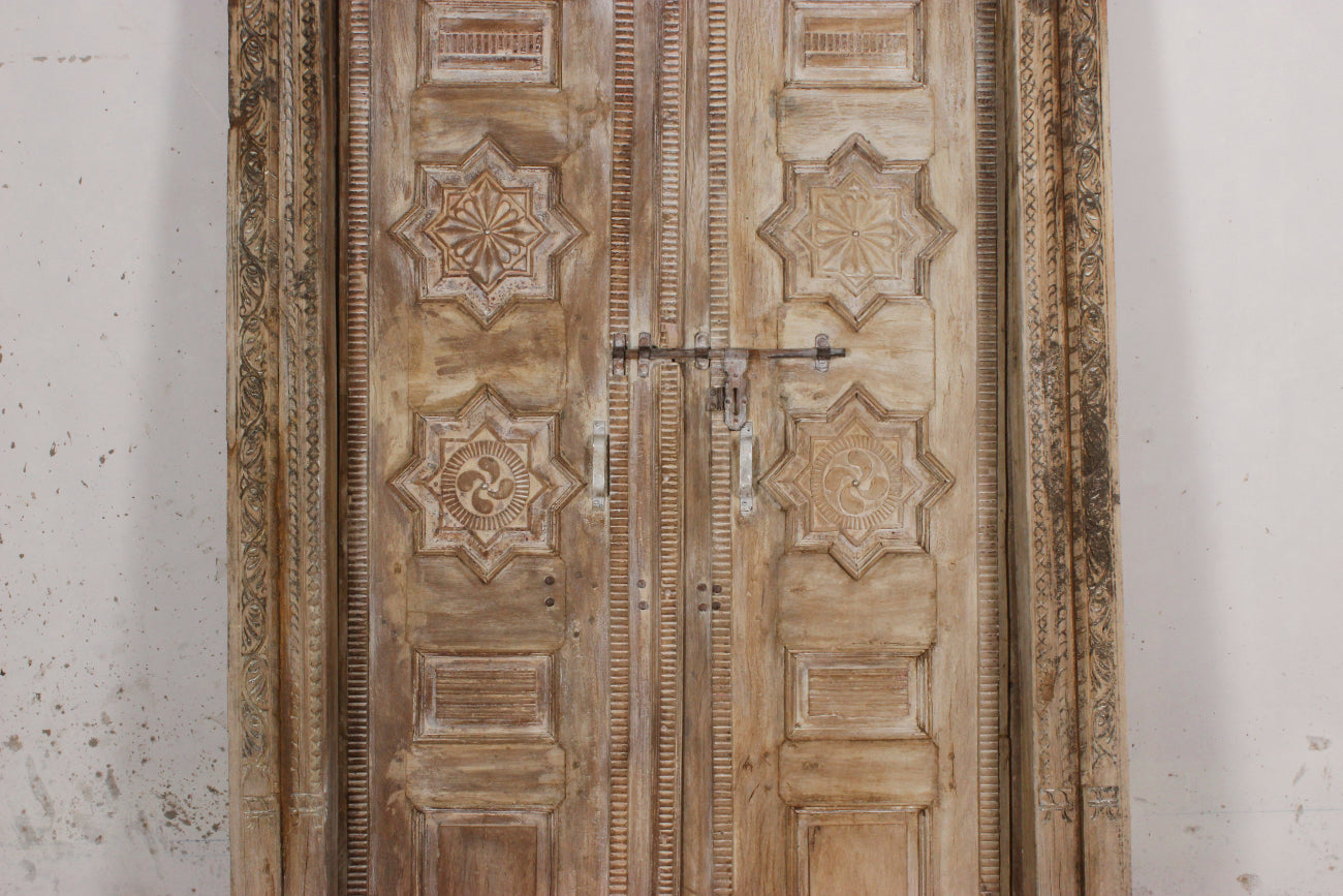 Indian Rajasthani Antique Framed Door 03 - 138 x 235cm | Pre Order