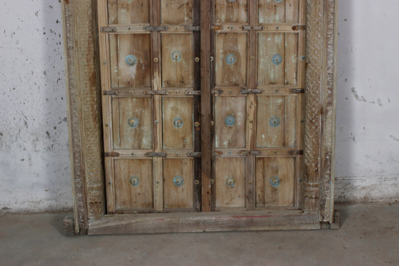 Indian Rajasthani Antique Framed Door 05 - 142 x 256cm | Pre Order