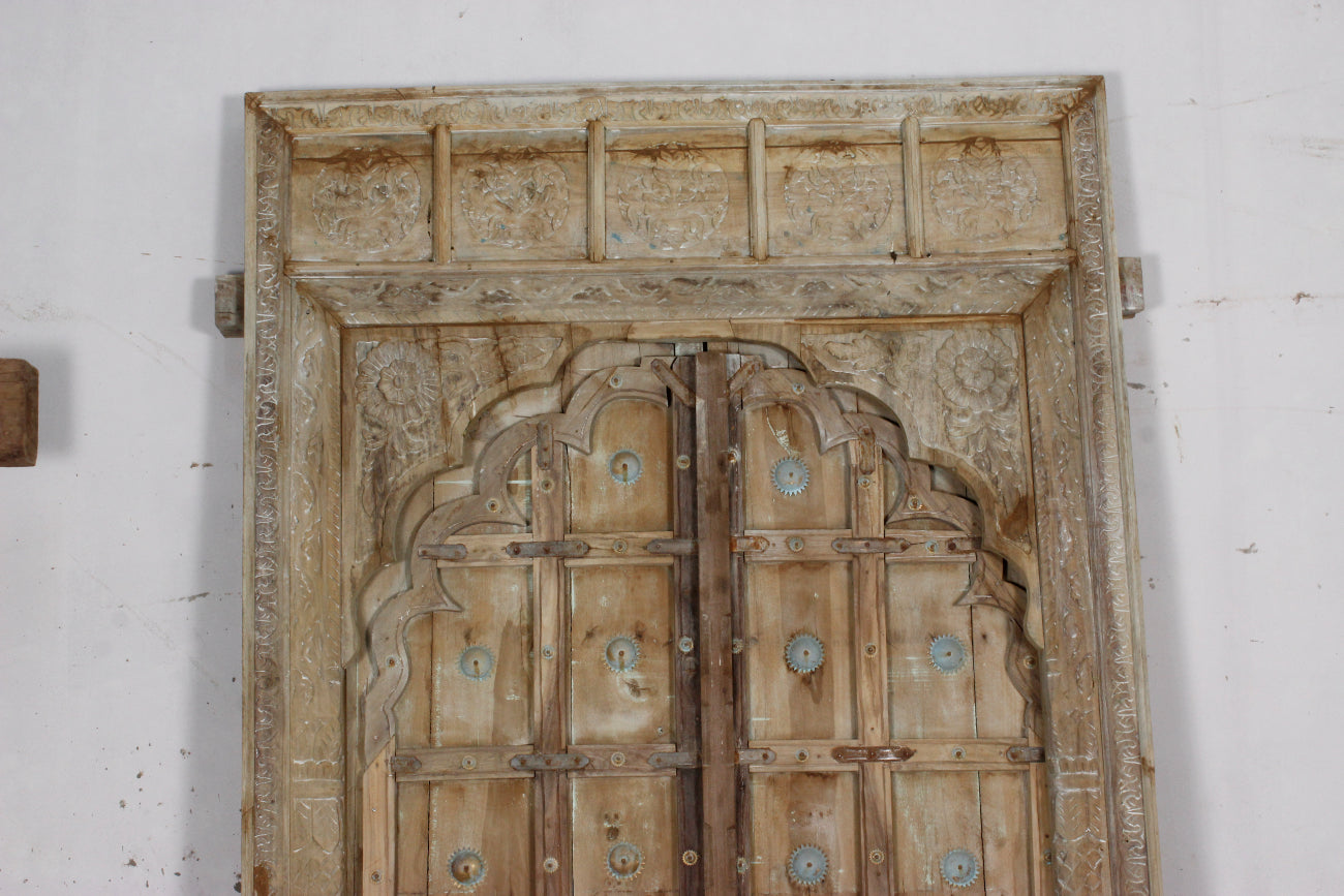 Indian Rajasthani Antique Framed Door 05 - 142 x 256cm | Pre Order