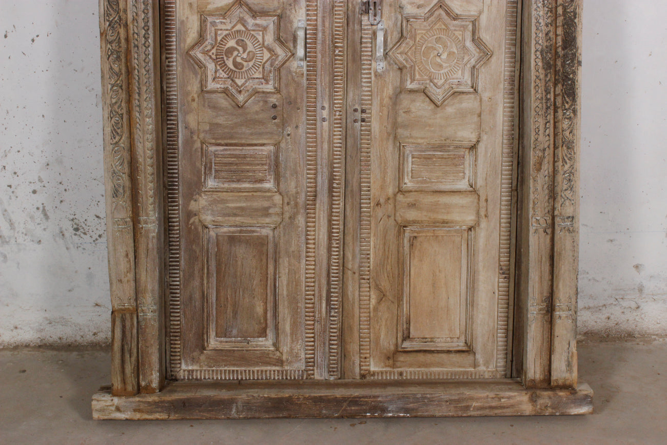 Indian Rajasthani Antique Framed Door 03 - 138 x 235cm | Pre Order