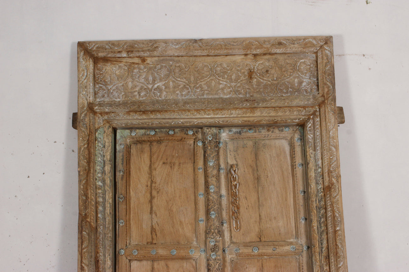 Indian Rajasthani Antique Framed Door 07 - 121 x 228cm | Pre Order