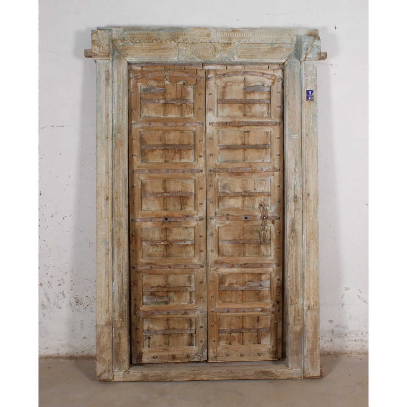 Indian Rajasthani Antique Framed Door 09 - 150 x 240cm | Pre Order