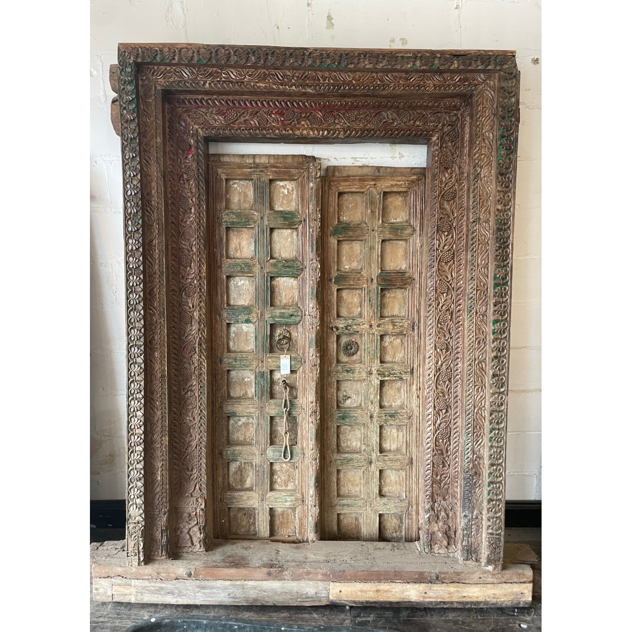 Indian Rajasthani Antique Framed Door 