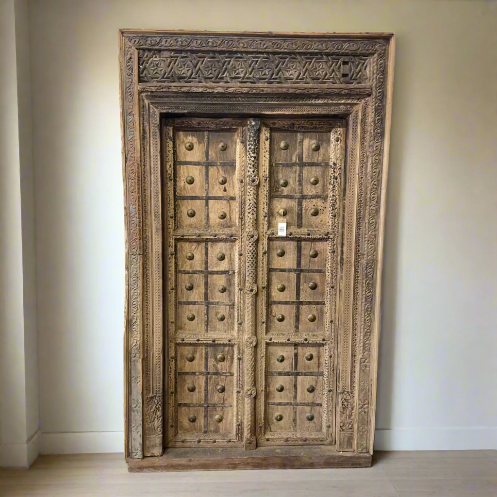 Indian Rajasthani Antique Framed Door 