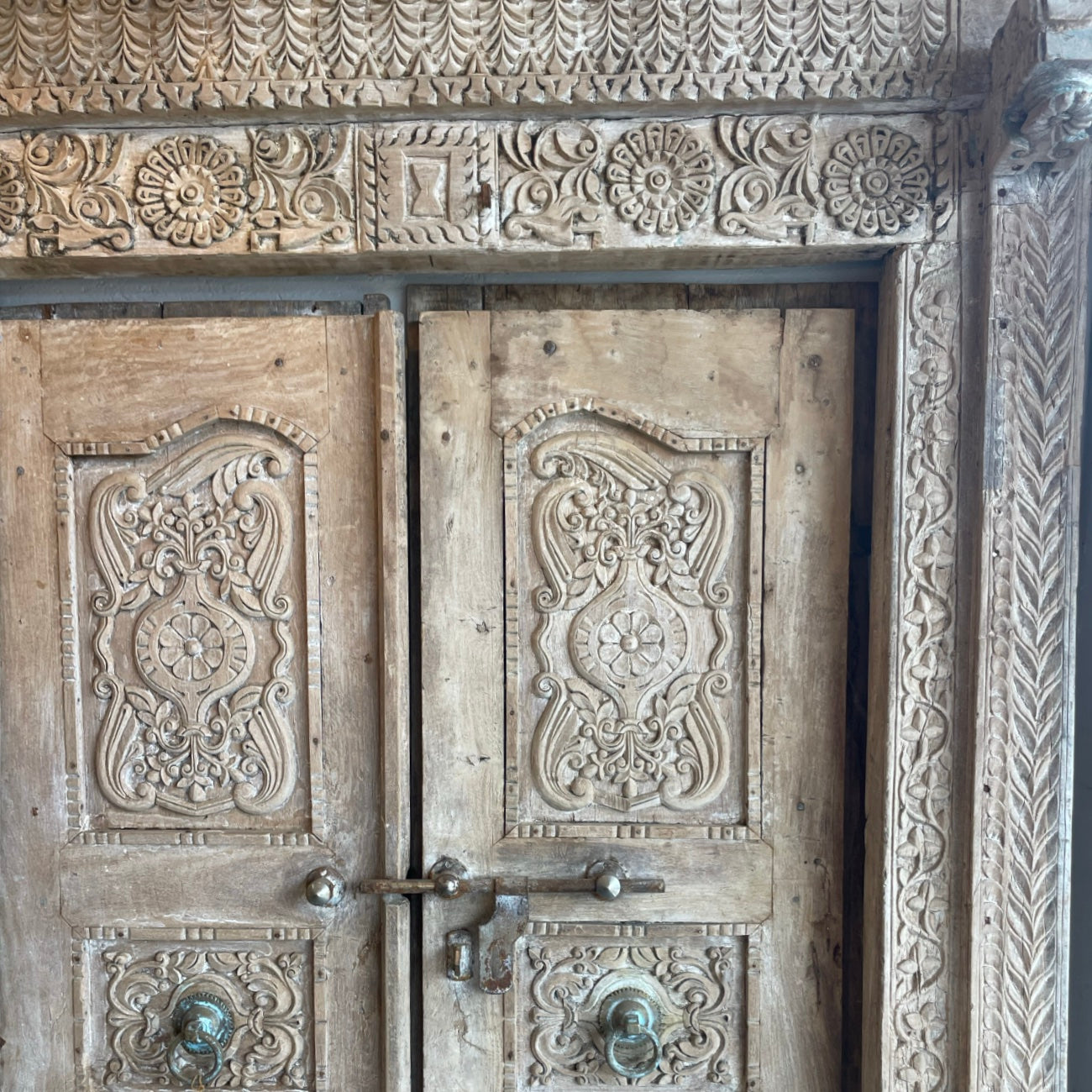 Indian Rajasthani Antique Framed Door 