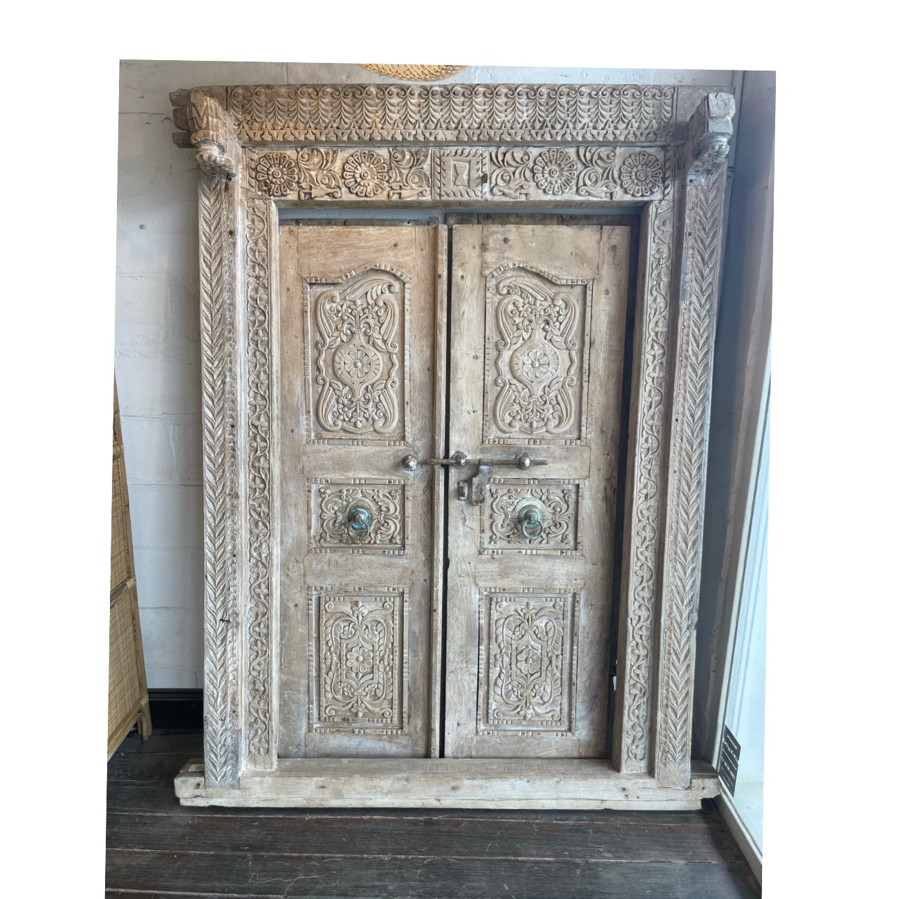 Indian Rajasthani Antique Framed Door 