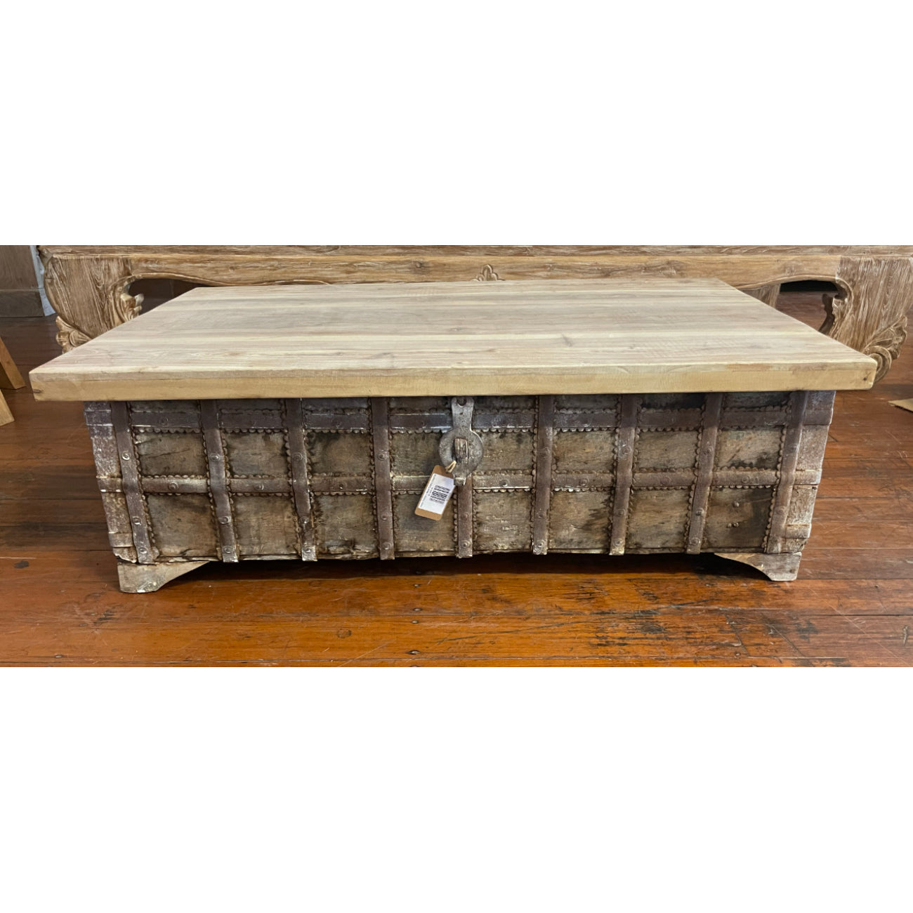 Indian Timber + Metal Dowry Chest 05