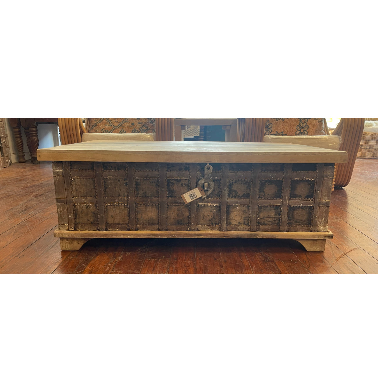 Indian Timber + Metal Dowry Chest 06