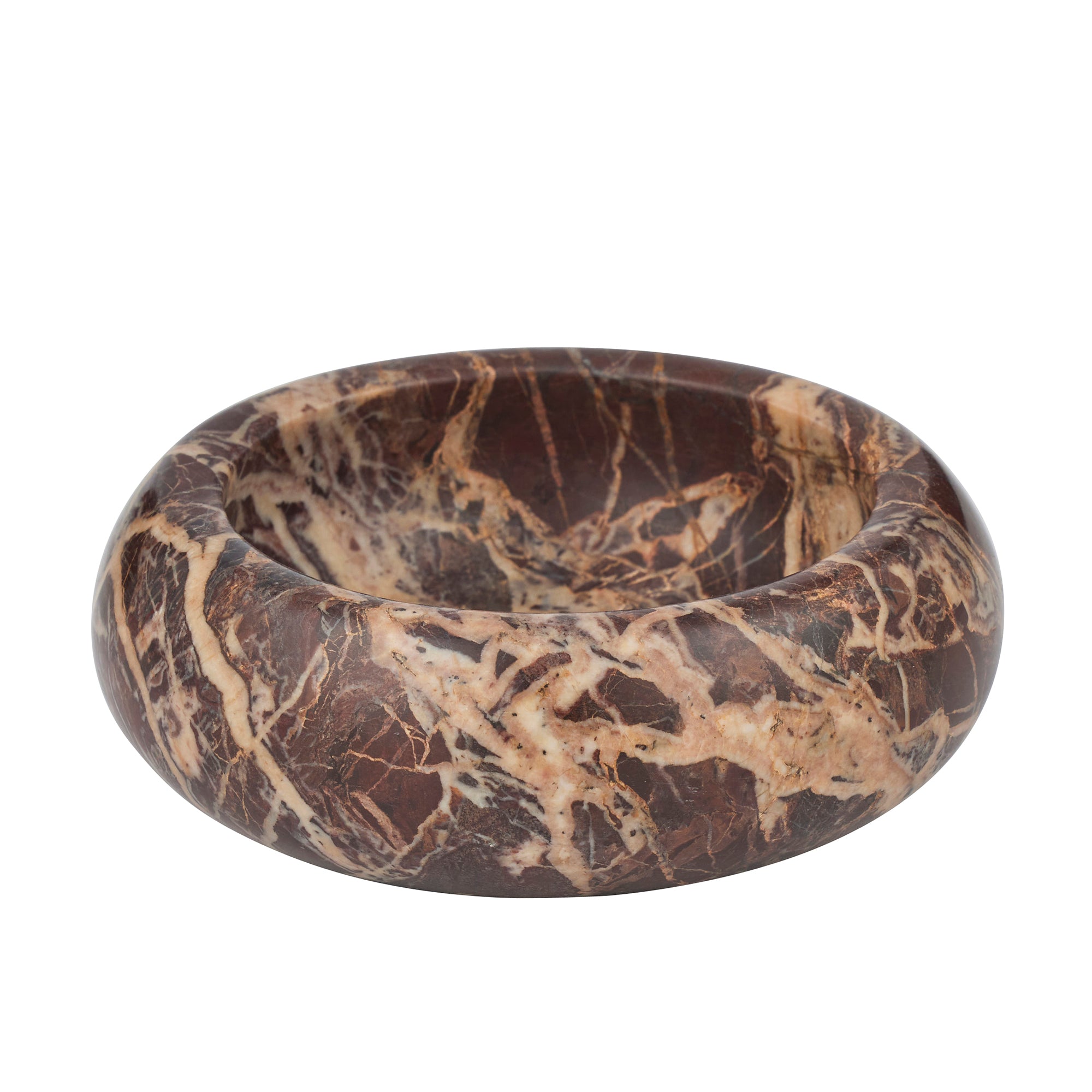 Ohio Marble Bowl 12x4.5cm Claret