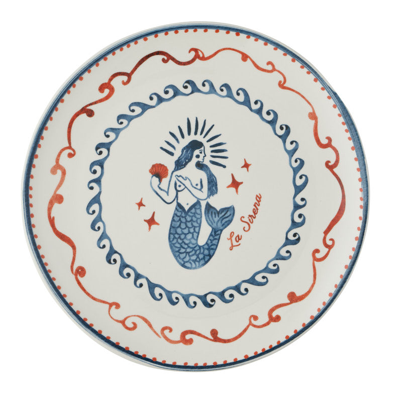 Ahoy Ceramic Round Platter 33cm
