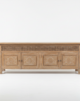 Kediri White Wash Carved Teak Sideboard - 220cm Length