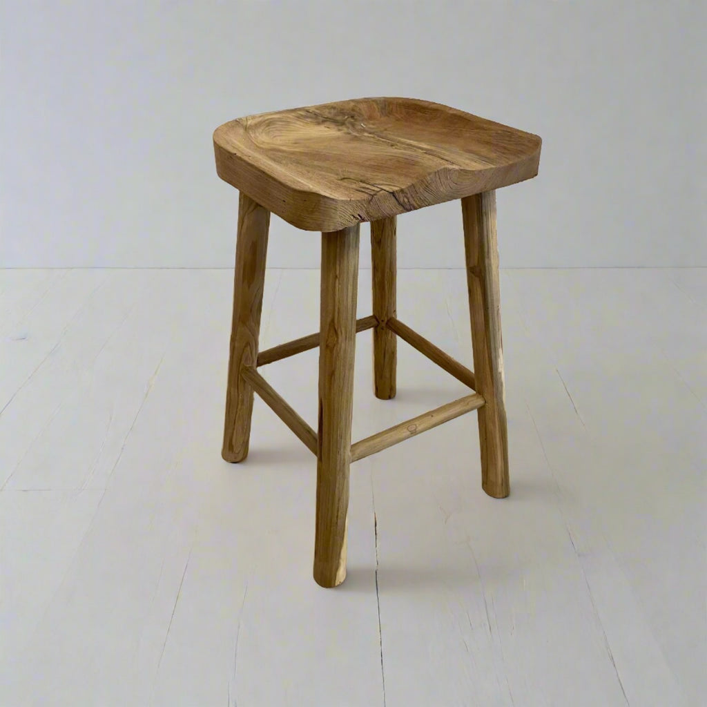 Koha Teak Counter Stool – Paradise Living Co.