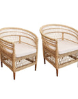 Malawi Style Rattan Chair - Set of 2