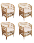 Malawi Style Rattan Chair - Set of 4