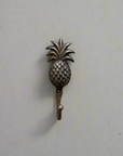 Medium Tropical Pineapple Brass Wall Hook 11cm