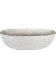 Oval Semi Polished Natural Marble Stone Bath