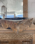 Natural Fossilised Wood Basin 20